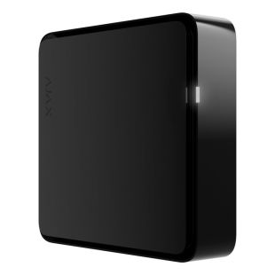 Grabador NVR Ajax negro de 16 canales vista frontal para videovigilancia IP