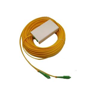 PAU de fibra óptica GTLAN con 2 salidas SC/APC y cable dúplex preconectorizado de 70 metros LSZH
