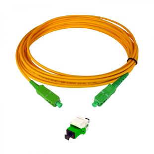 Kit de Toma F.O. con Keystone, Adaptador y Latiguillo 10m SC/APC