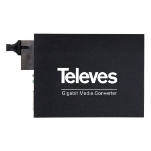 Conversor de Medios RJ45 -FO Monomodo SC/UPC TX 1310nm RX 1550nm de Televes