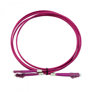 Latiguillo Fibra Óptica Multimodo OM4 3mm Dúplex LC/PC LSFH 2m
