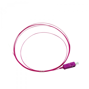 Multimode Fiber Optic Pigtail OM4 0.9mm Simplex SC/PC LSFH 2m