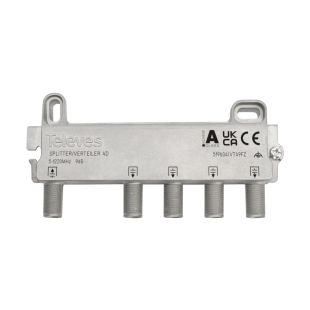 TEL519604 Repartidor de 4 Salidas TDT con Conector F 9 dB de Televes