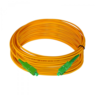 Latiguillo de fibra óptica SC/APC, monomodo (SM), LSFH y Euroclase Dca de interior 40m
