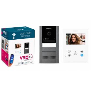 Kit Video Cora VEO-XS 4,3'' WiFi DUOX PLUS 1L Fermax FER7745 con placa de calle CoraKit y monitor VEO-XS WiFi para vivienda unifamiliar