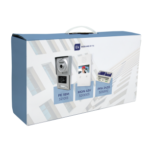 Housing Kit with 2-Wire Plate + 4.3" Monitor + Home Power Supply by EK