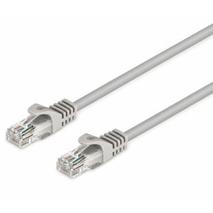 Latiguillo RJ45 UTP CAT6 Nimo WIR611 de 0,5 metros color gris con conectores RJ45 macho para redes Ethernet Gigabit.