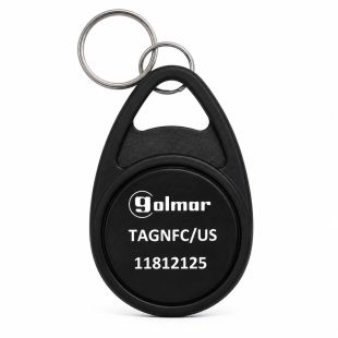 Llavero de proximidad Golmar TAGNFC/US 13,56MHz compatible con lectores NFC EL4502/NFC, EL4503/NFC y S3501/NFC SUPRA