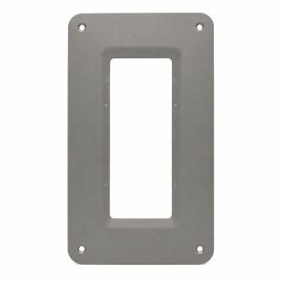 Marco embellecedor Fermax CORAKIT FER7735 de aluminio para cubrir el hueco de antiguas placas de videoportero.