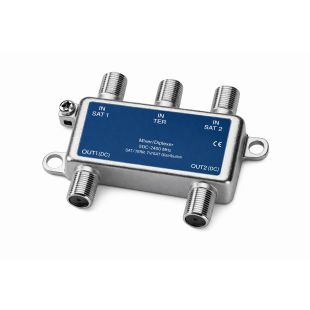 Mezclador Distribuidor 2 Entradas TDT-SAT/1 Salida Conector F de Telmor