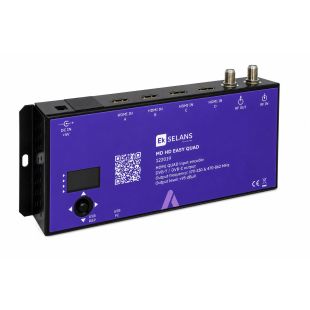 Modulador digital COFDM-QAM Ek MD HD EASY QUAD EK122019 con 4 entradas HDMI para distribuir señales HD a través de redes TDT