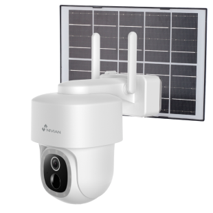 Cámara PT WiFi 3Mpx Motorizada IR8m con Panel Solar 7W de Nivian