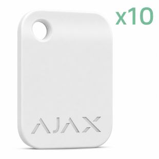 Pack de 10 llaveros de proximidad Ajax Tag blancos MIFARE DESFire