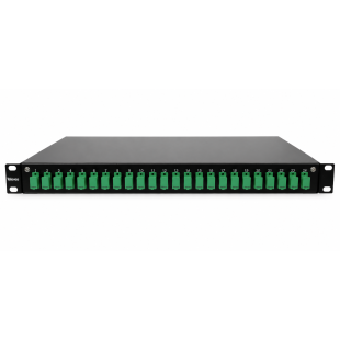 Bandeja FO 19'' Extraible 1U de 24 Puertos SC/APC Simplex de Televes