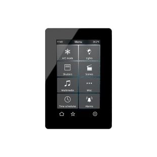 Pantalla táctil KNX Iddero VERSO 2 de 4,3 pulgadas en color negro