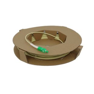 Singlemode Fiber Optic Patch Cord 3mm Simplex SC/APC LSZH G657A2 18m End Traction
