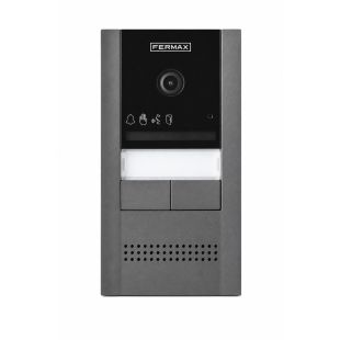 Placa CORAKIT DUOX PLUS 2L Fermax para videoportero digital de 2 viviendas con tecnología de 2 hilos