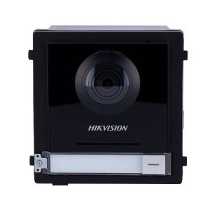 Placa exterior Hikvision DS-KD8003-IME1 para videoportero IP PoE con cámara 2 MP vista frontal