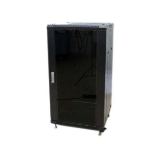 Powergreen 19'' 32U 32U Floor Rack 800x800 Glass Front Door and Metal Rear Door