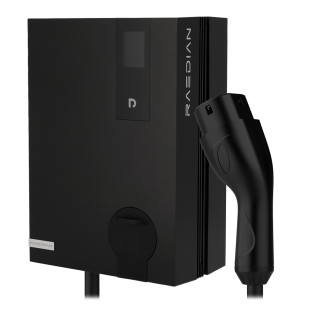 Cargador para Vehiculos Eléctricos 22kW 32A Gris Espacial de Raedian