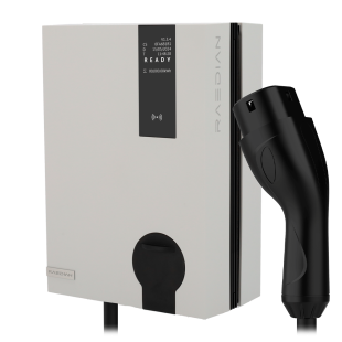 Cargador para Vehiculos Eléctricos 22kW 32A Blanco de Raedian