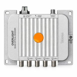 Receptor óptico Televes 237650 Overlight Quad FM-DAB-UHF-SAT con 4 salidas RF