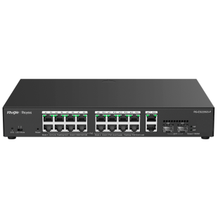 RG-ES220GS-P Managed Switch 16 Ports 1GB POE+ + 2 Uplink 1Gb + 2 SFP 250W by Reyee