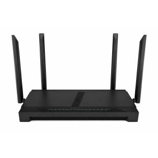 Router NuCom AX1GPV AX1800 GPON WiFi 6 doble banda con VoIP y 4 antenas externas