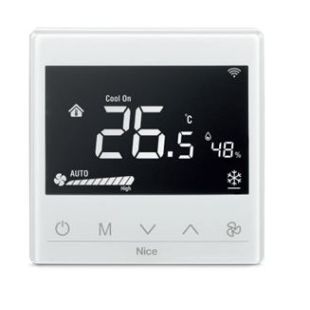 Sensor de Temperatura Inteligente de Empotrar 220V 1S FAN2 de Nice