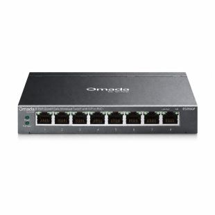 Switch gestionable TP-Link Omada TL-ES208GP con 8 puertos Gigabit PoE+ y 64W