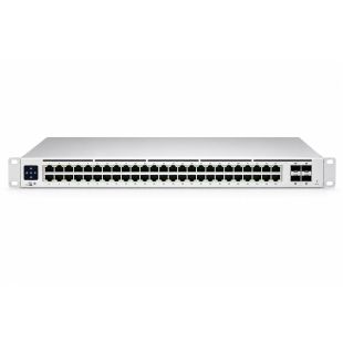Switch Ubiquiti USW-PRO-MAX-48-POE de 48 puertos PoE++, 16 puertos 2.5GbE y 4 SFP+ 10G