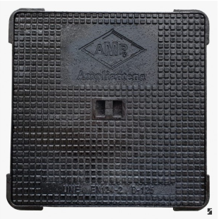Tapa con marco de acero para arqueta de 40x40x3 cm 12,5TM