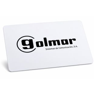 Tarjeta de proximidad Golmar NFC/IN 13,56 MHz para programación del lector EL4502/NFC mediante tecnología NFC.