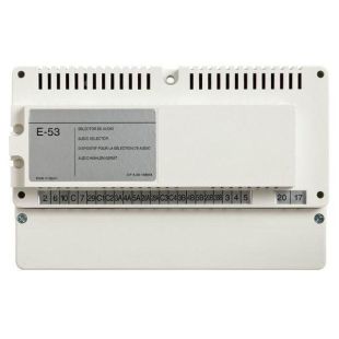 Selector de audio Tegui E-53 090653 para múltiples placas Serie 7 instalación carril DIN 10 módulos
