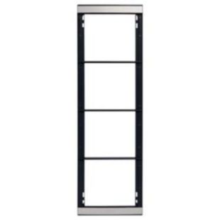 Soporte Tegui Serie 7 para 4 módulos modelo 375640, estructura metálica para instalación de portero electrónico en exteriores