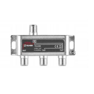 Derivador 2 Salidas Conector F 20 dB de Telmor