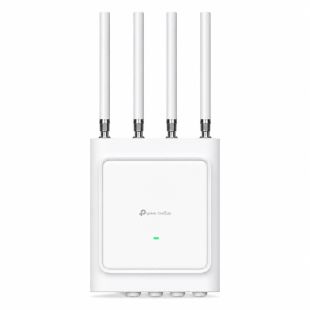 TP-Link Omada EAP668-Outdoor HD punto de acceso WiFi 6 AX3600 exterior con 4 antenas omnidireccionales de 6 dBi y gestión Cloud