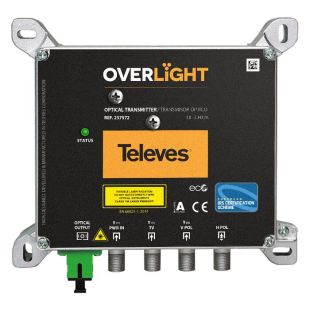 Transmisor óptico Televes Overlight 237572 DWDM C32 SC/APC de 9 dBm para TDT, DAB y satélite.
