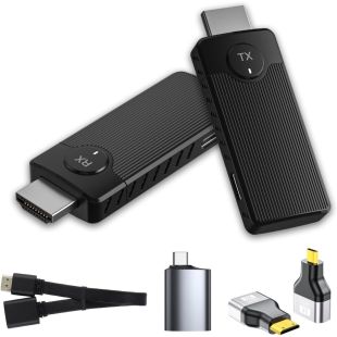 Transmisor y receptor HDMI inalámbrico 4K – Adaptador HDMI sin cables para TV y PC