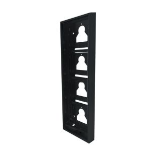 Comelit UT9174B – Surface-mounted frame, 4 modules for Ultra black panel