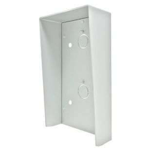 Visera antilluvia de superficie Comelit UT9193 para placa Ultra de 3 módulos en aluminio anodizado gris