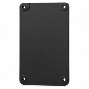 Vista frontal del soporte SmartBracket negro Ajax AJ-BRACKETKP-B para teclado inalámbrico KeyPad AJ-KEYPAD-B