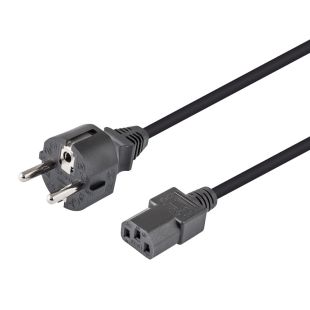 Cable de Alimentación Schuko Recto CEE 7/7 a Hembra IEC C13 de Nimo