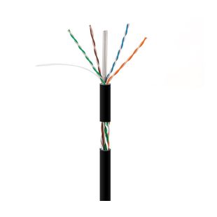 Cable U/UTP CAT6A Exterior Negro Cu CPR FCA en Bobina 500m de Nimo