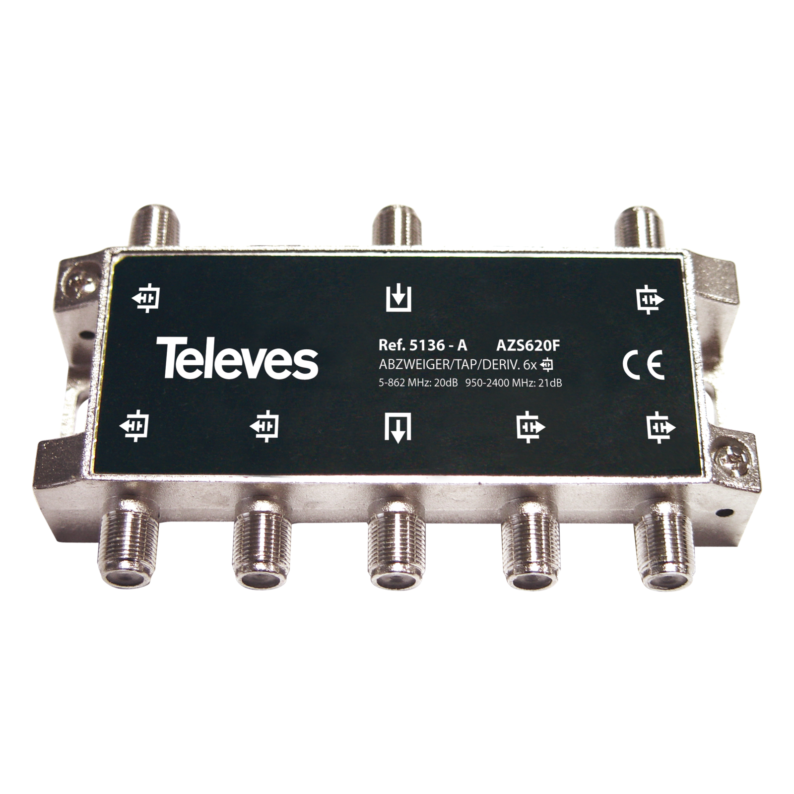 Séparateur CATV Type F à Gain Max. 10 DB - Nedis, Pour Réseau Télévision Et Internet Par Câble
