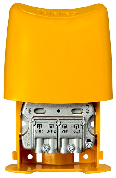 Mixer 3 inputs mast UHF-VHF-UHF. Current flow.