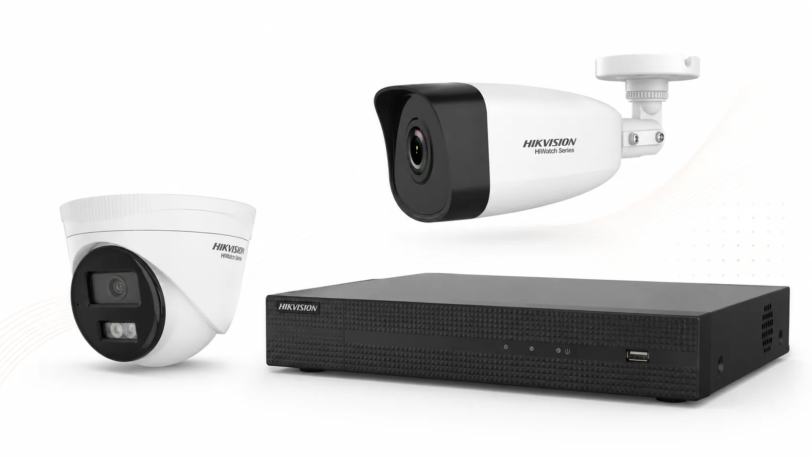Hikvision camera and recorder composition