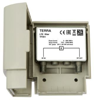 5G 60dB outdoor filter 5-694 MHz Tecatel TE-TF001