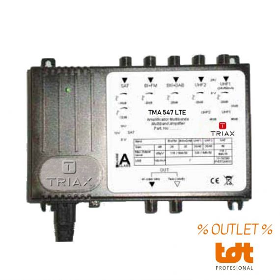 Broadband Central 5 inputs Triax TMA 547 % OUTLET %