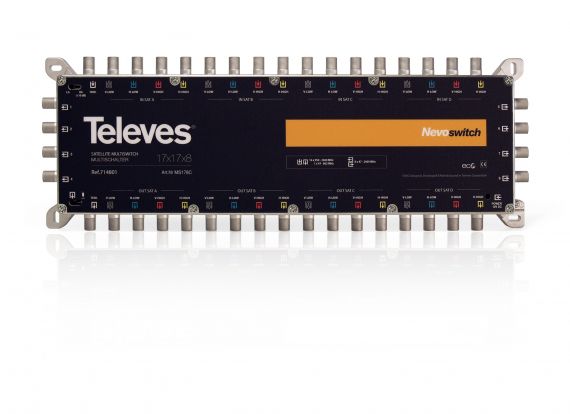 Nevoswitch 17 inputs x 17 outputs x 8 from televes plant